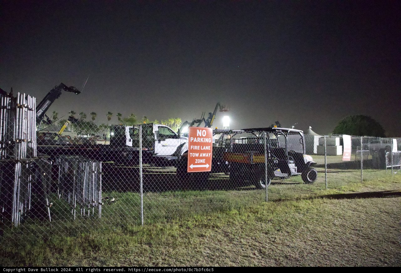 Midnight Vigil at Coachella: Tow Trucks on Patrol