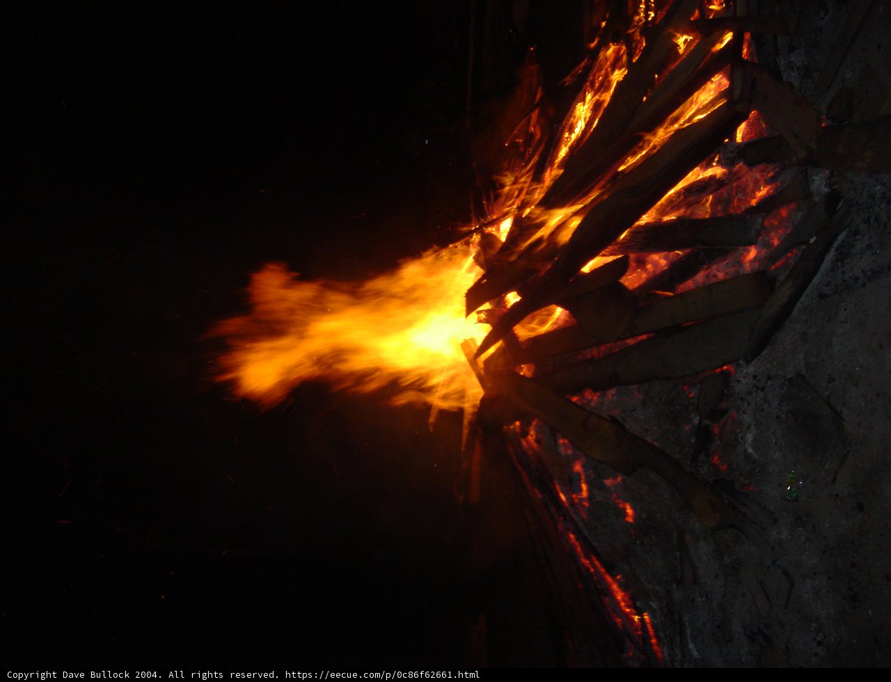 Flaming Bonfire