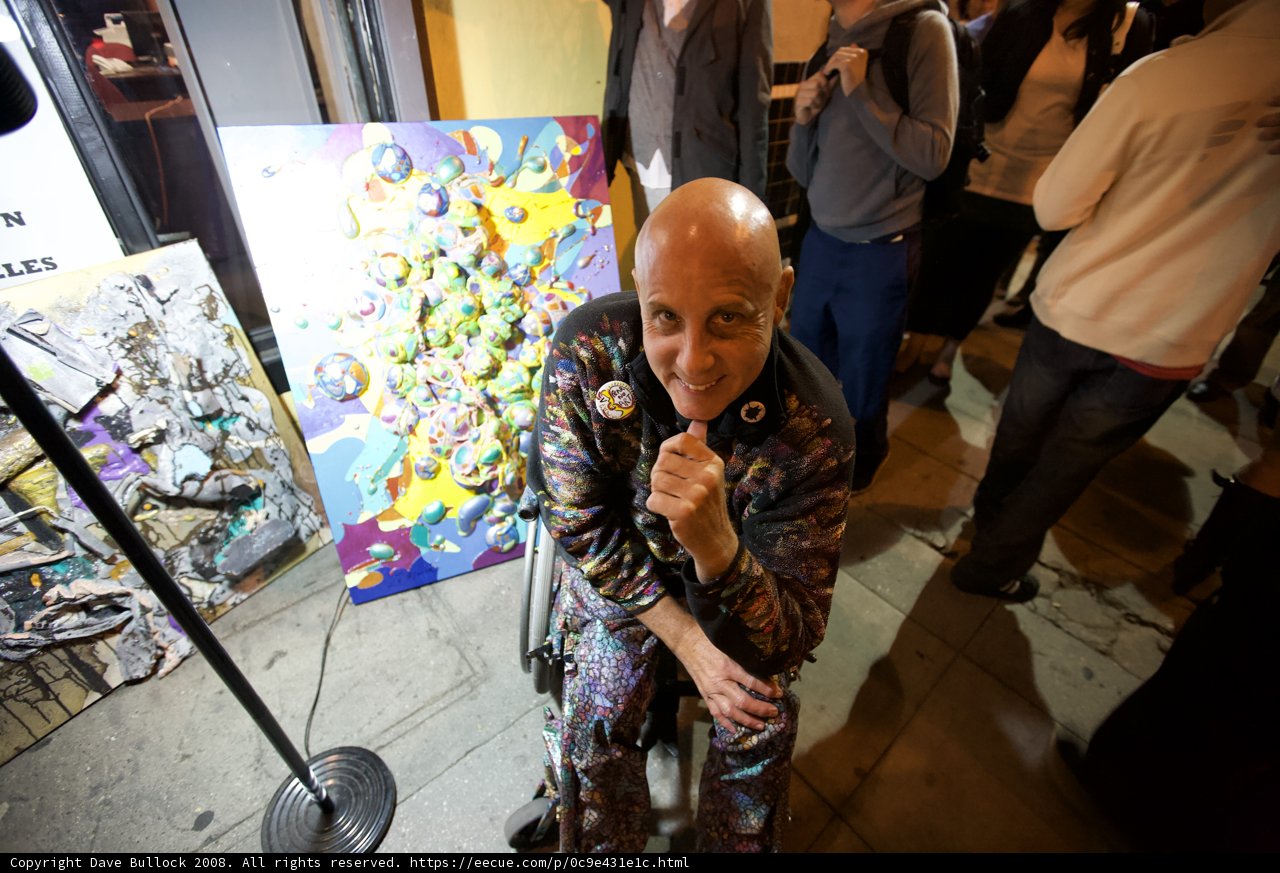 Bald Man Contemplating Art