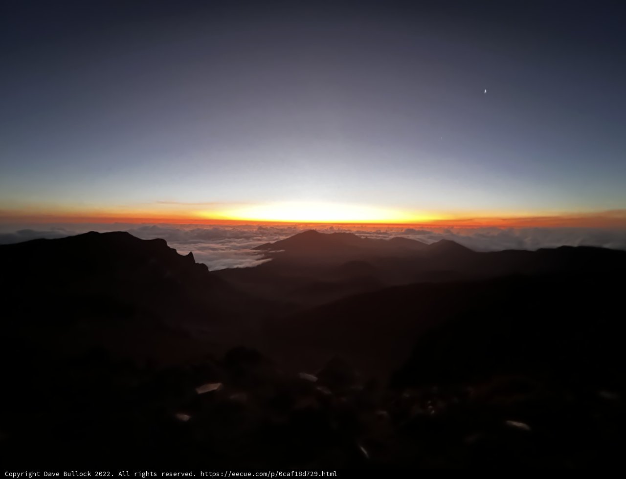 Sunrise over the Mountains