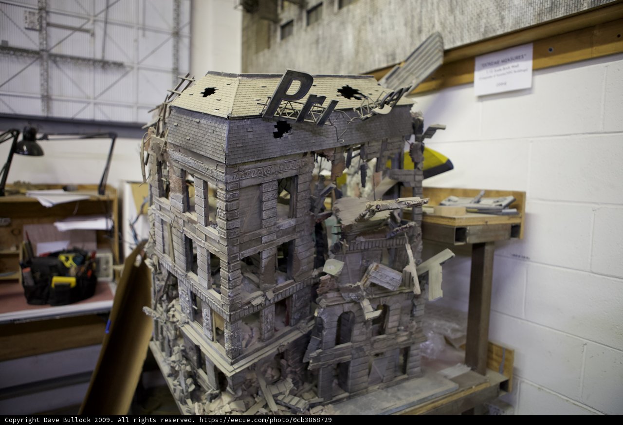 Diorama of Destroyed Factory