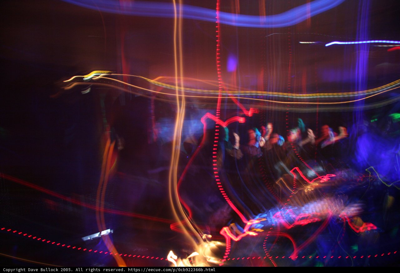 Fire performer at a club