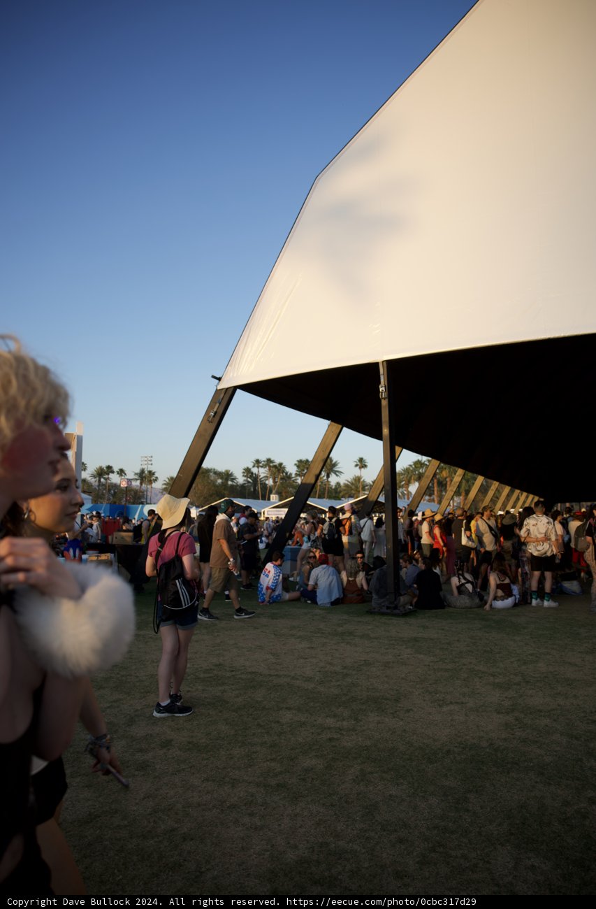 Afternoon Gathering under the Shade at Coachella 2024