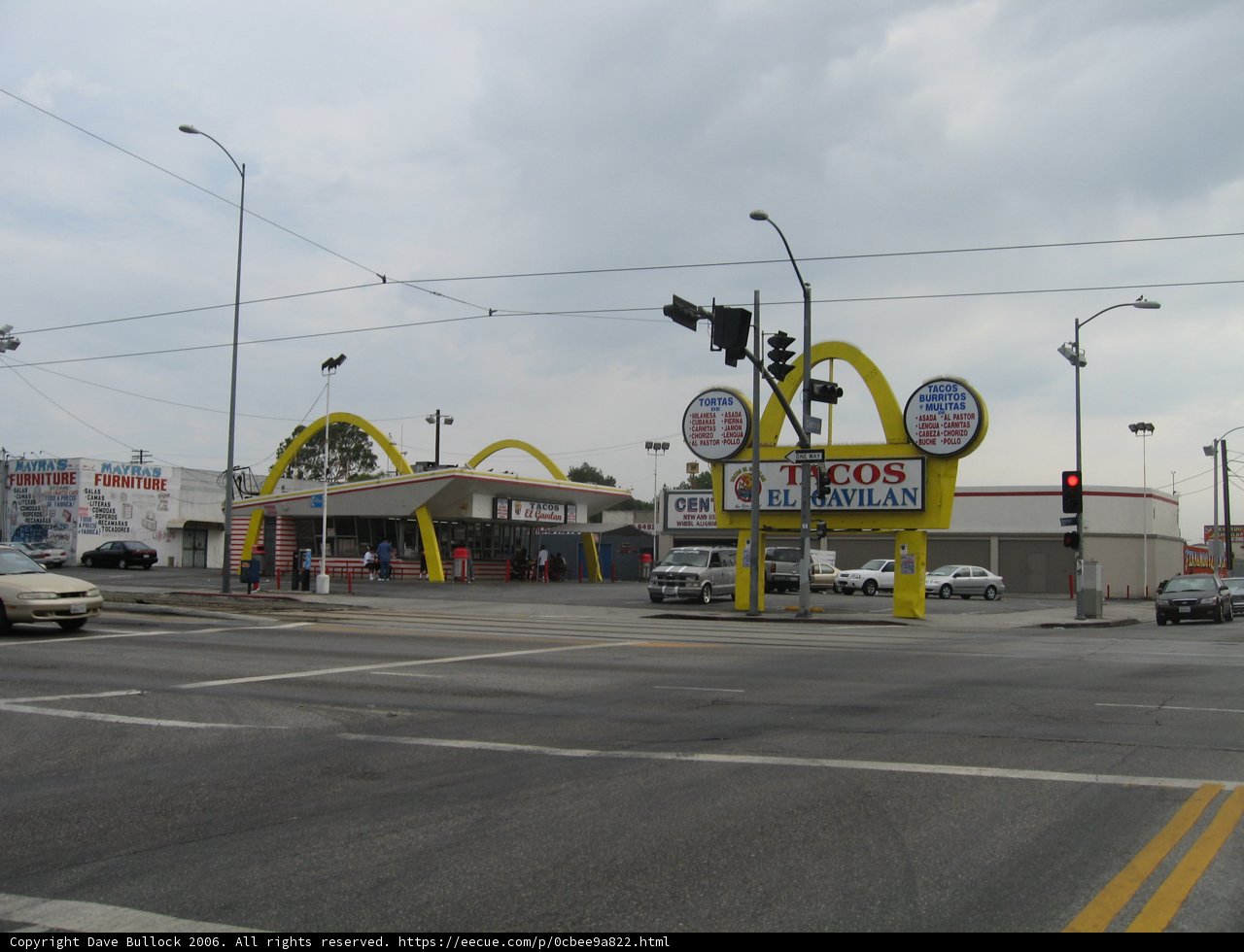 McDonald's Restaurant on a Busy Intersection