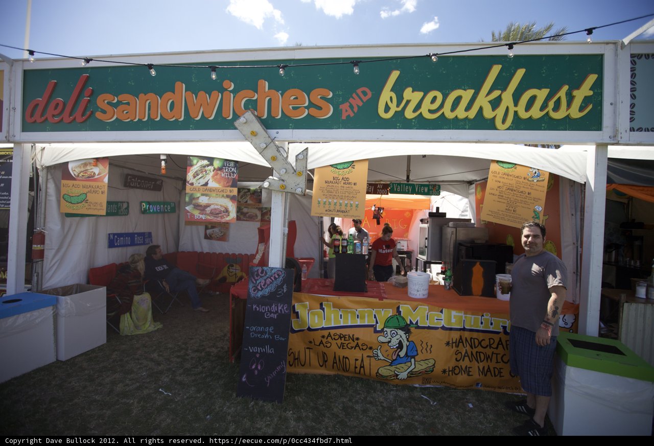 Sandwich Stand at Coachella