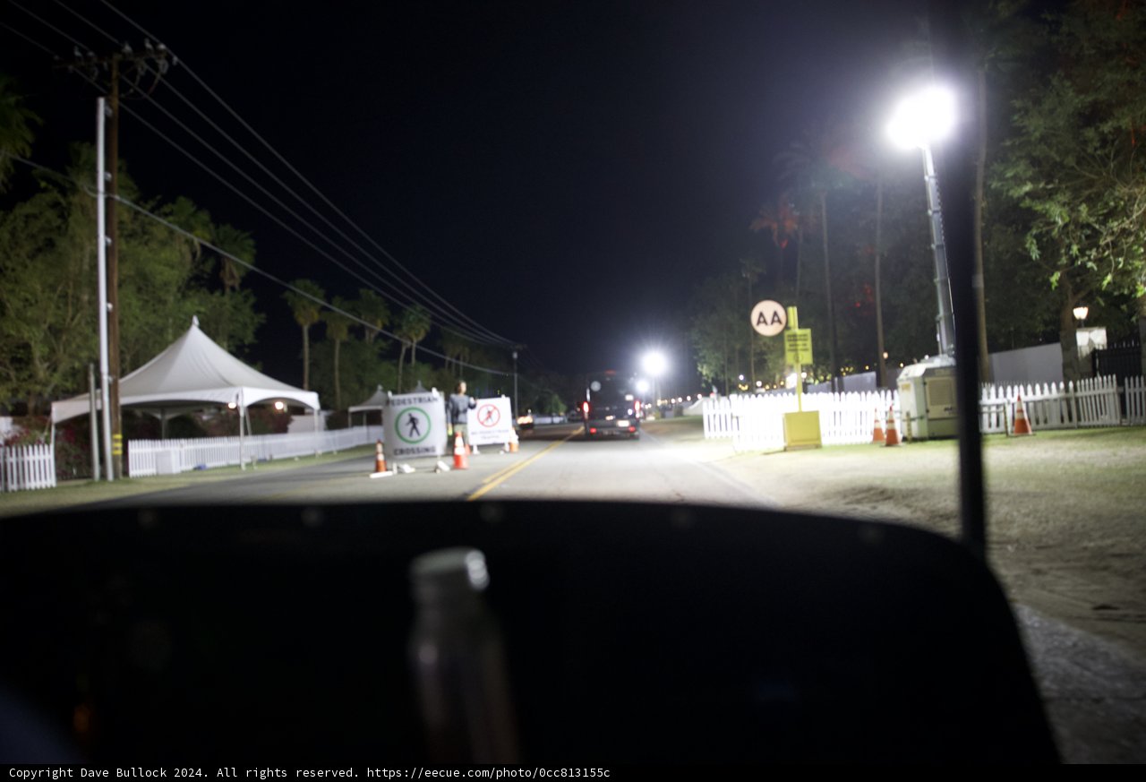 Night-Time Arrival at Coachella 2024