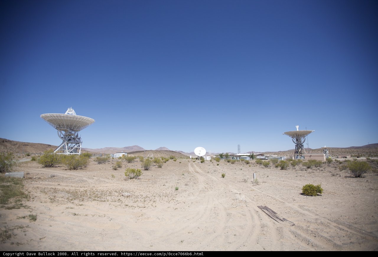 Majestic Radio Telescopes in the Desert