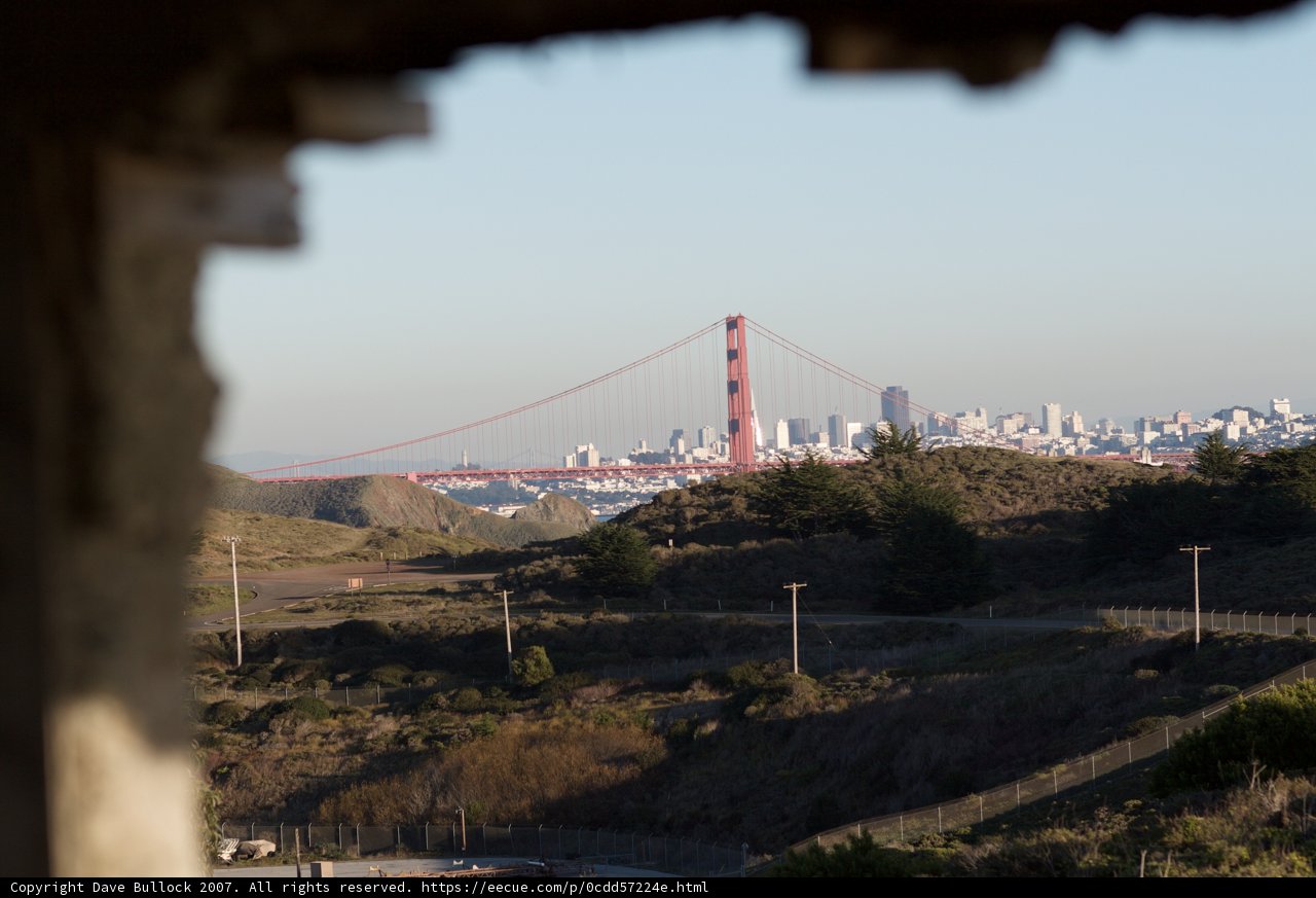 Through the Tunnel: A Golden Gate View