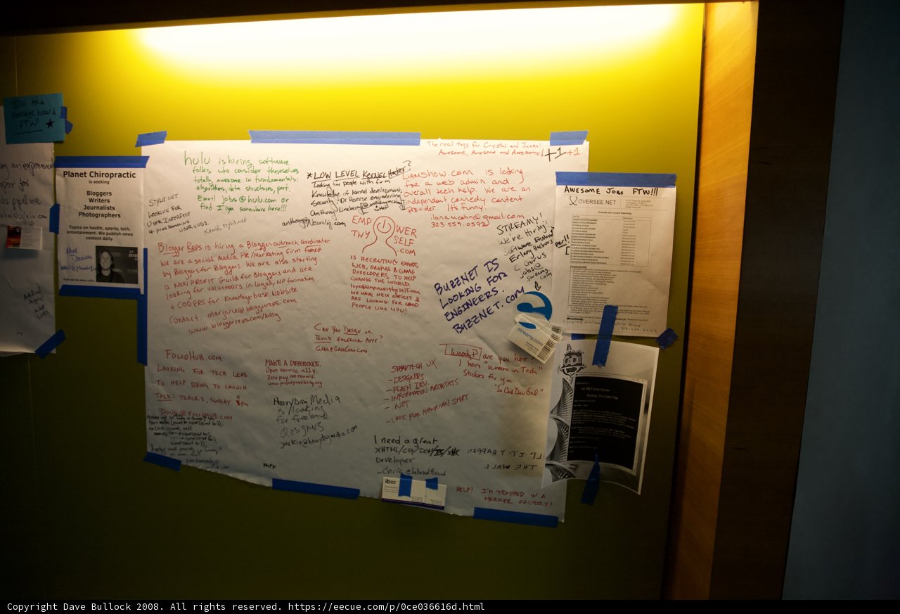 Whiteboard Advertisements in an Office Setting