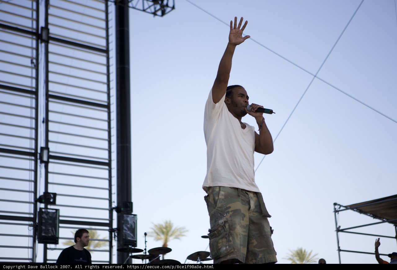 Saturday at Coachella: Solo Performance with Two Microphones