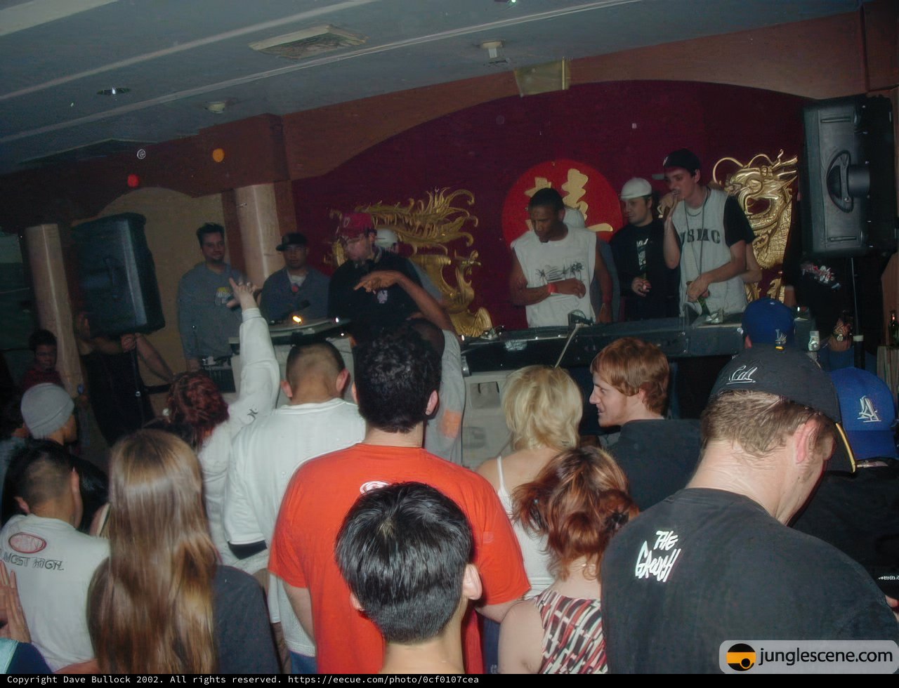 DJ sets the crowd on fire