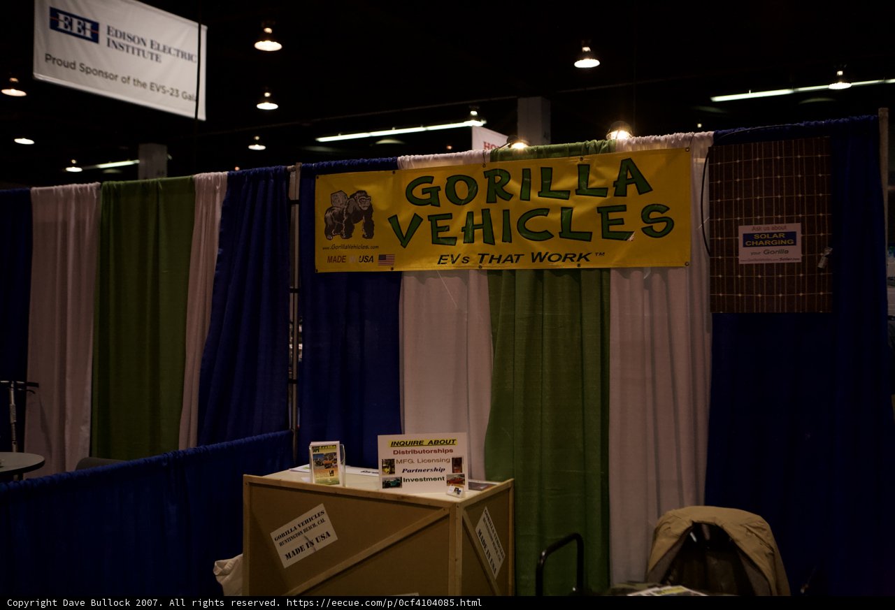 Gorilla Vehicles Booth