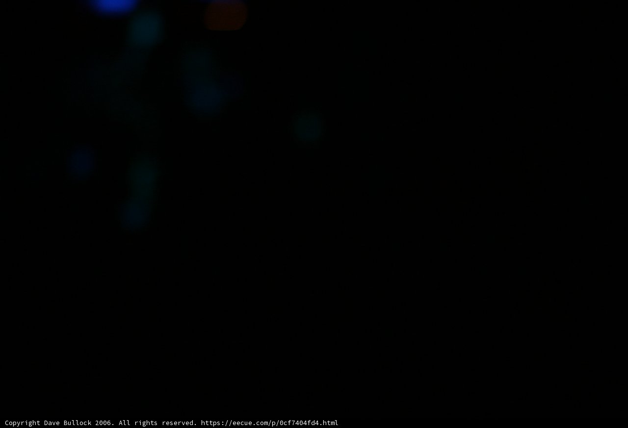 Blue Light in the Night Sky