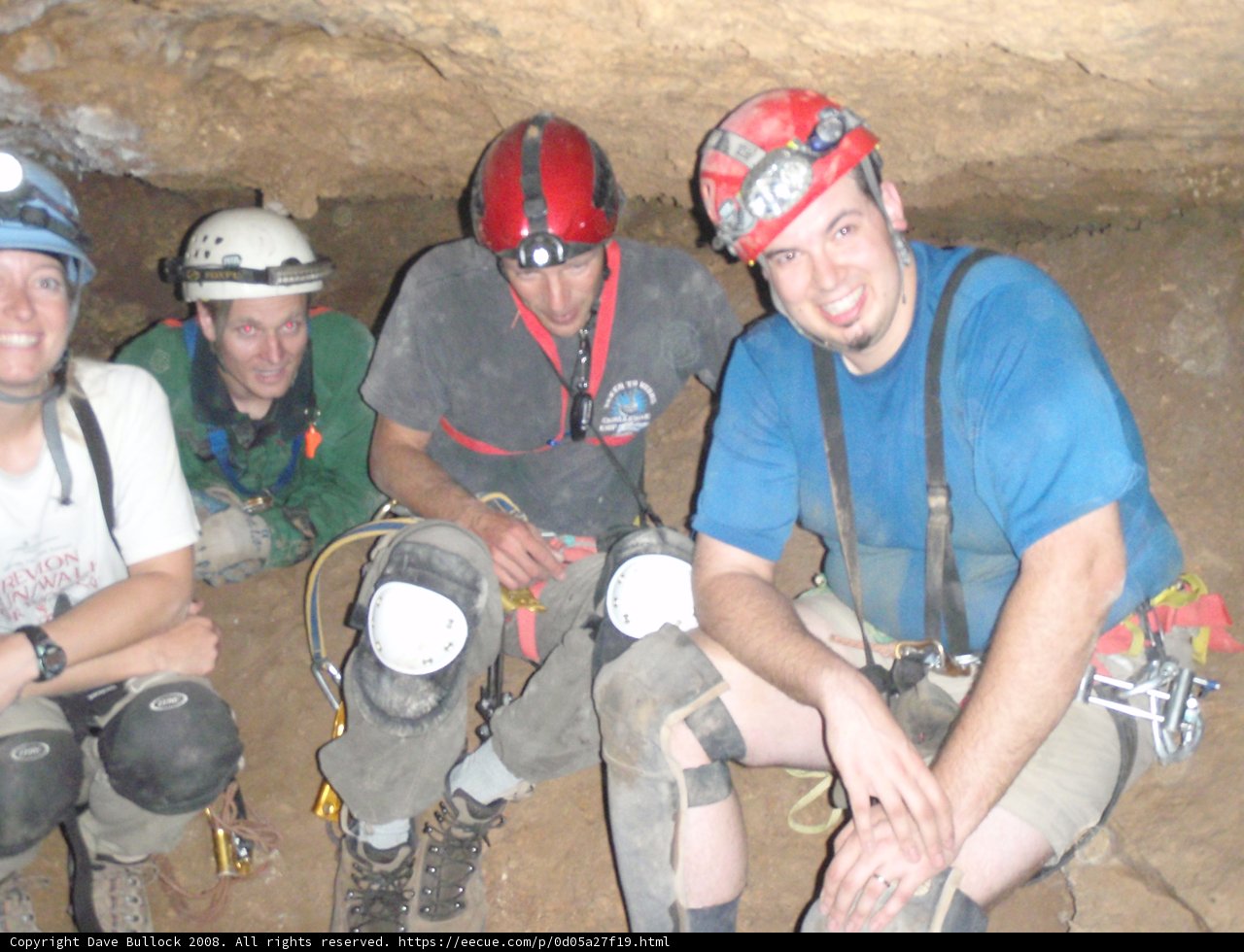 Four Hardhats on the Rocky Ground