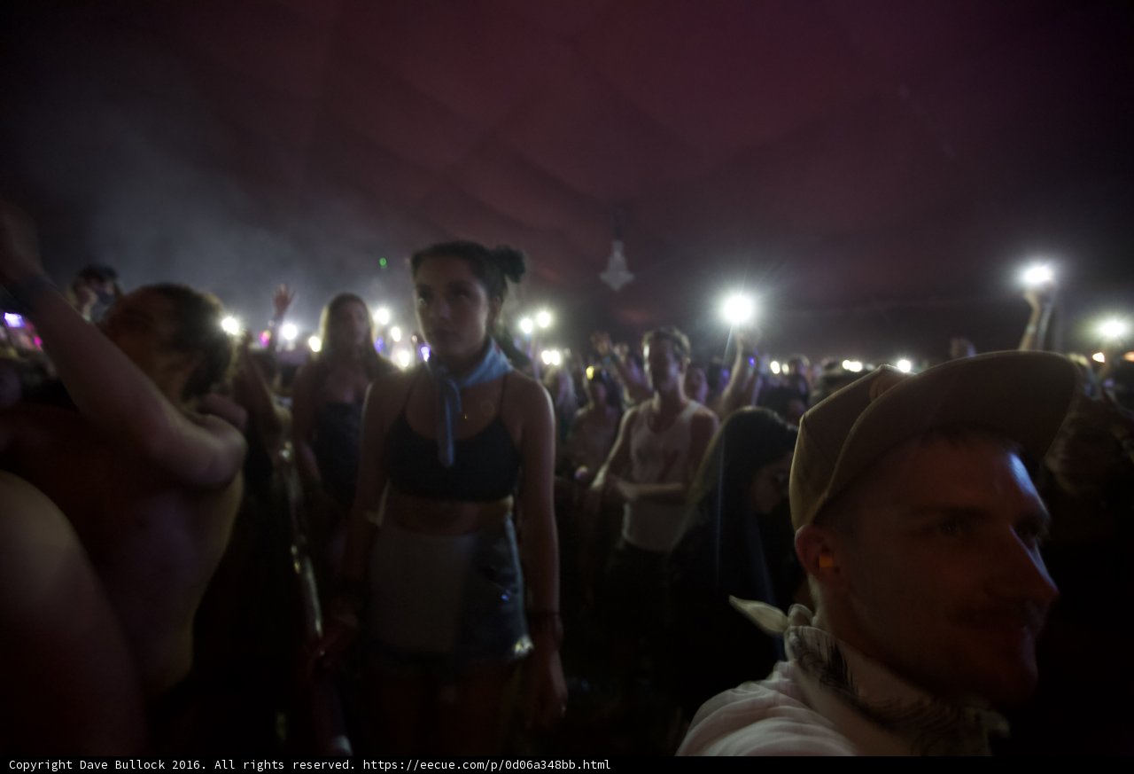 Urban Concert Crowd Under the Night Sky