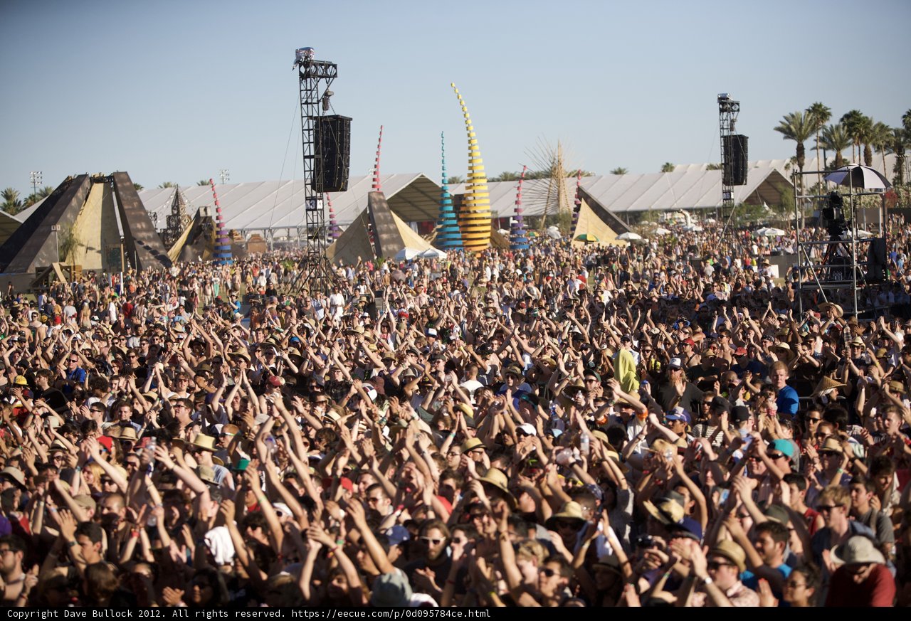 The Massive Crowd at Coachella Music Festival