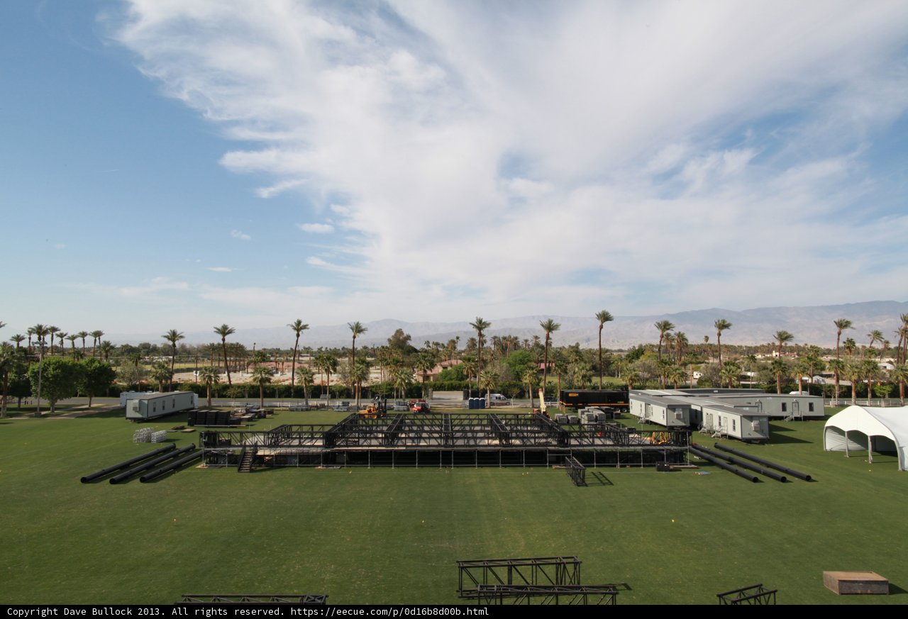 Coachella Stage on a Green Oasis