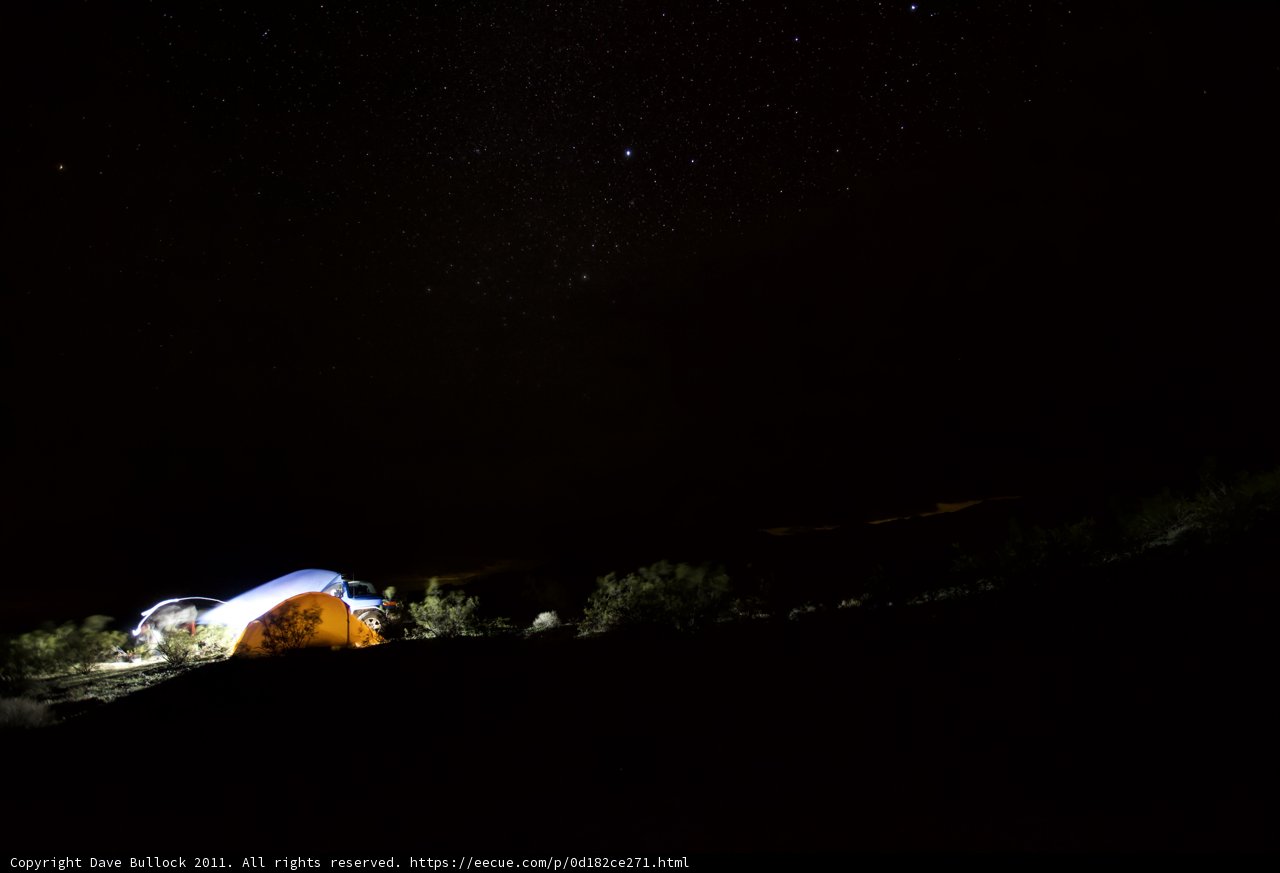 Nighttime Camping under the Stars