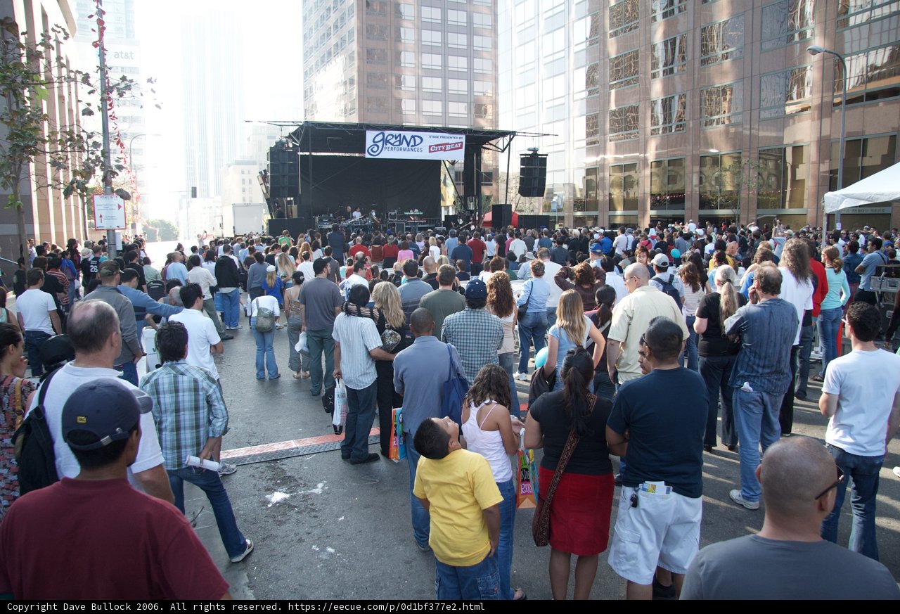 Urban Crowd on a Saturday Afternoon