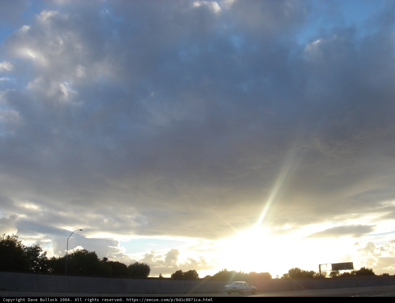 Rays of Sunlight Dancing Through the Clouds