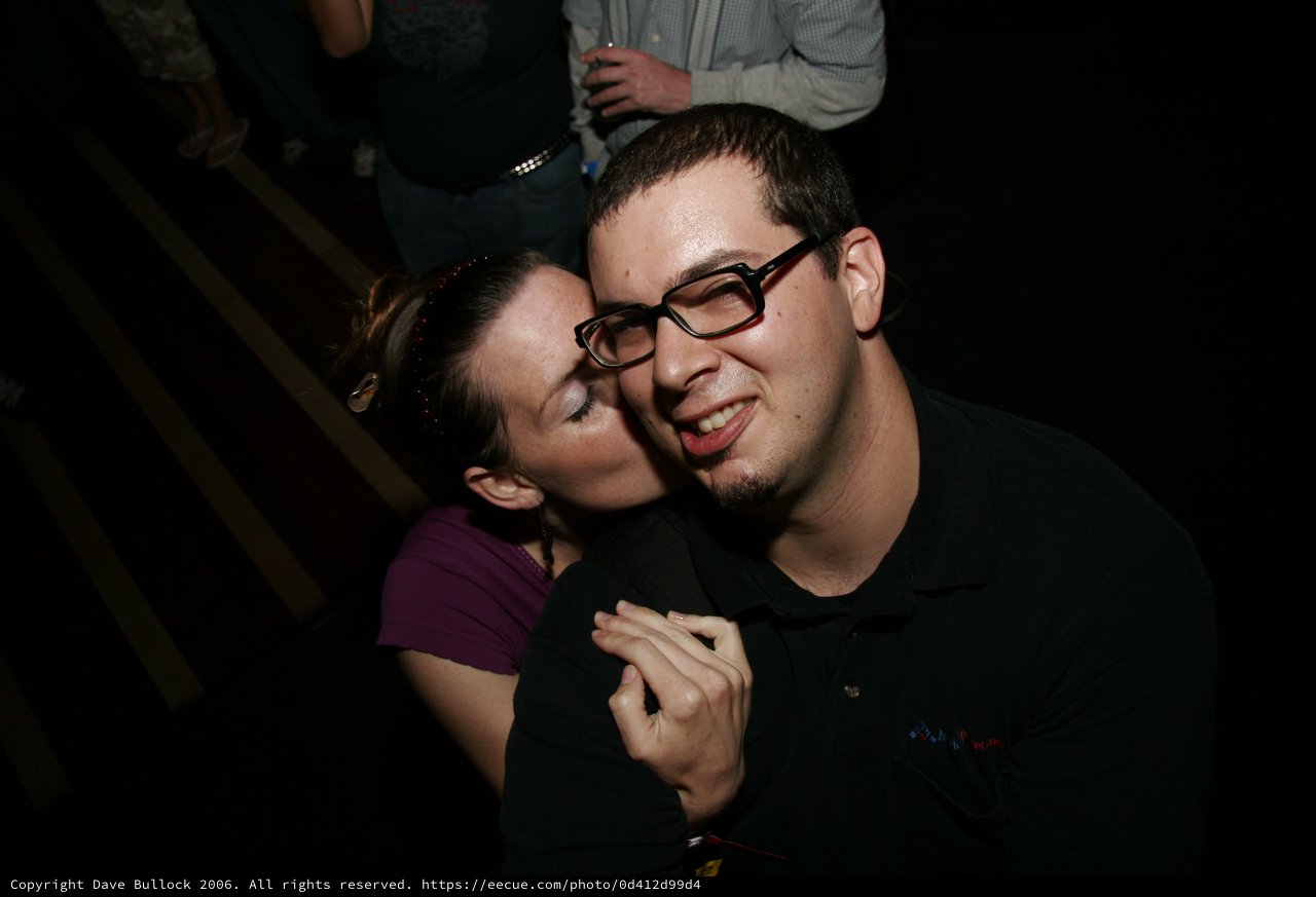 Affectionate Couple Enjoying a Night Out Together