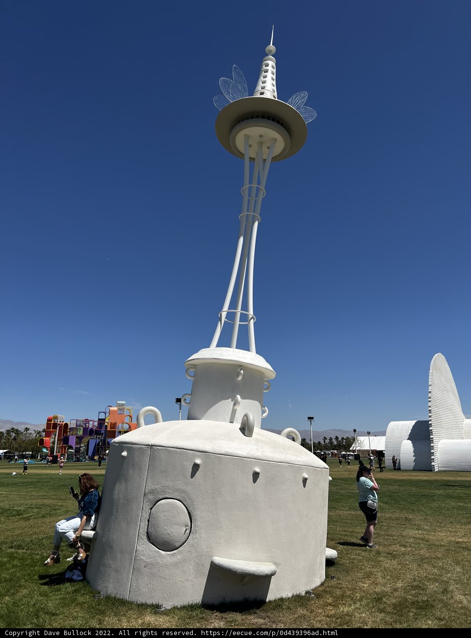 The White Antenna Sculpture at Empire Polo Club