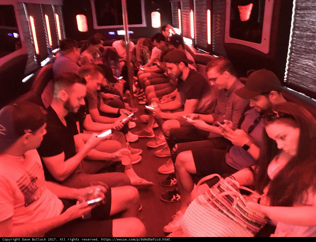 Phone-Obsessed Bus Riders
