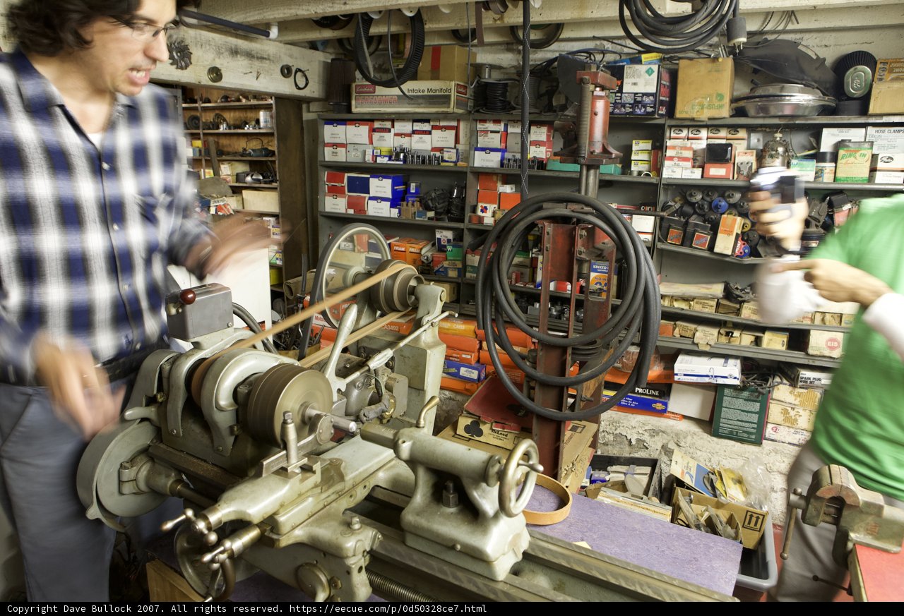 The Blue-Shirted Man in the Factory