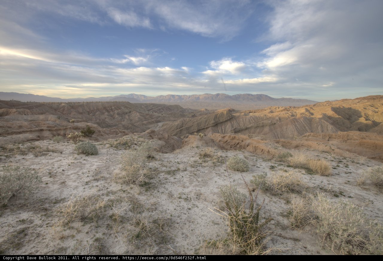 View of the Majestic Anza-Borrego Badlands