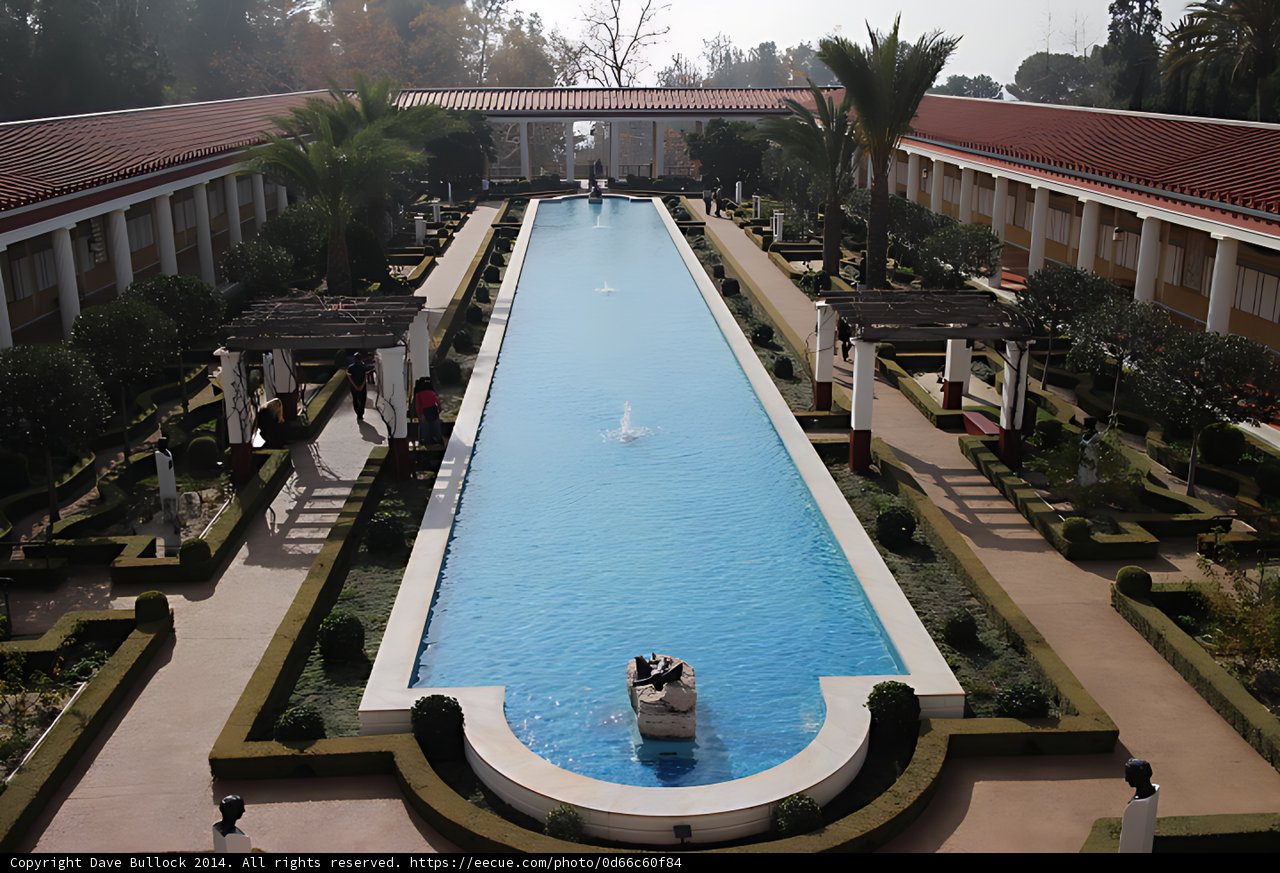 Aerial View of Roman Villa of the Nymphs Resort