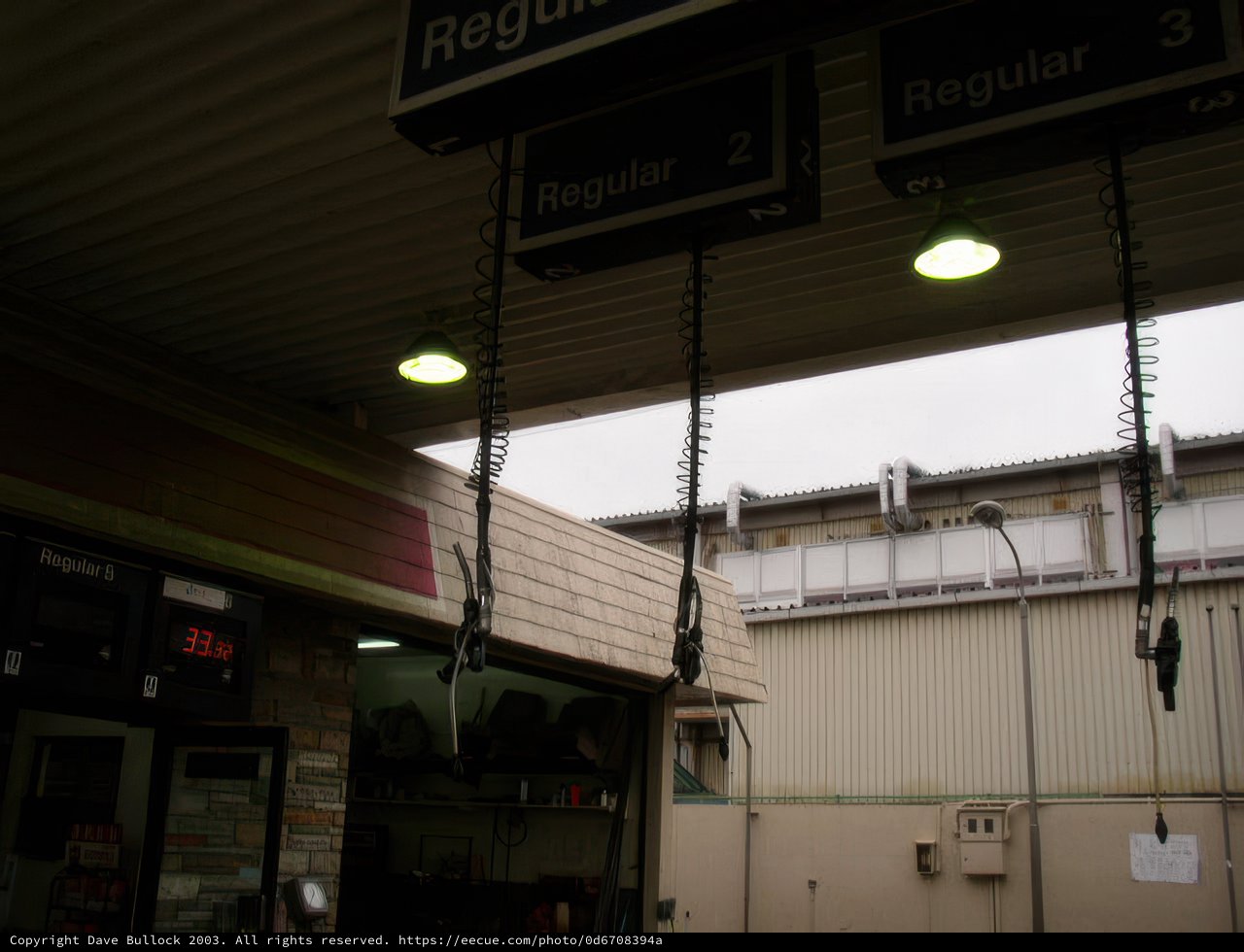 Registration at the Coin Laundry Gas Station