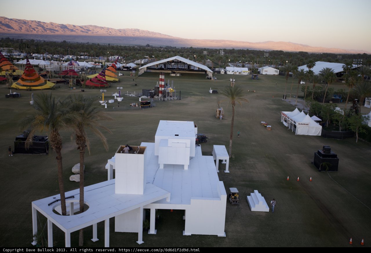 White House with Palms and Tent