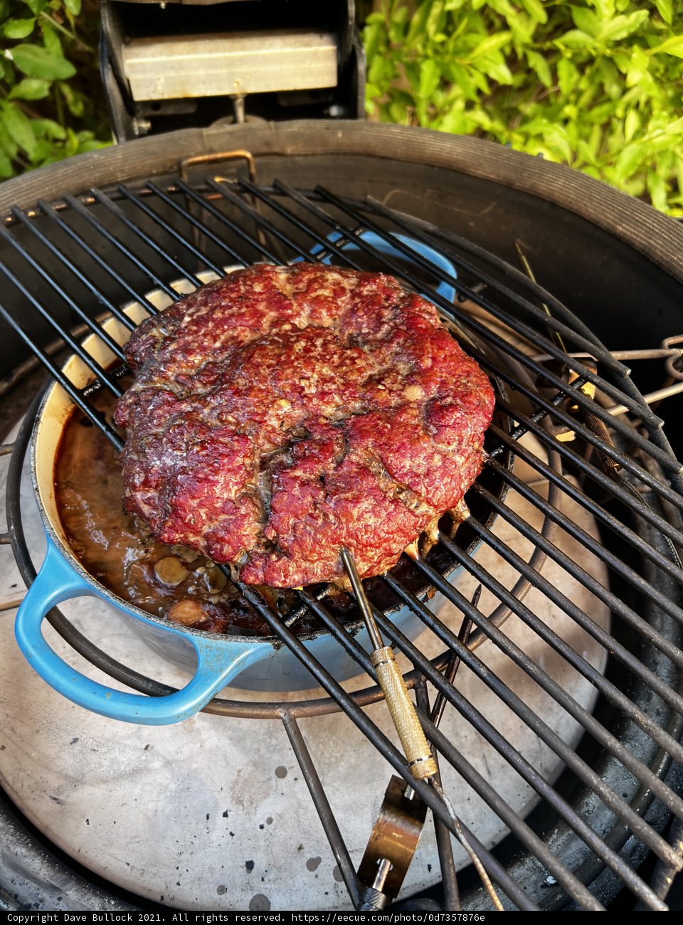 Juicy Meat Patty Sizzling on the Grill