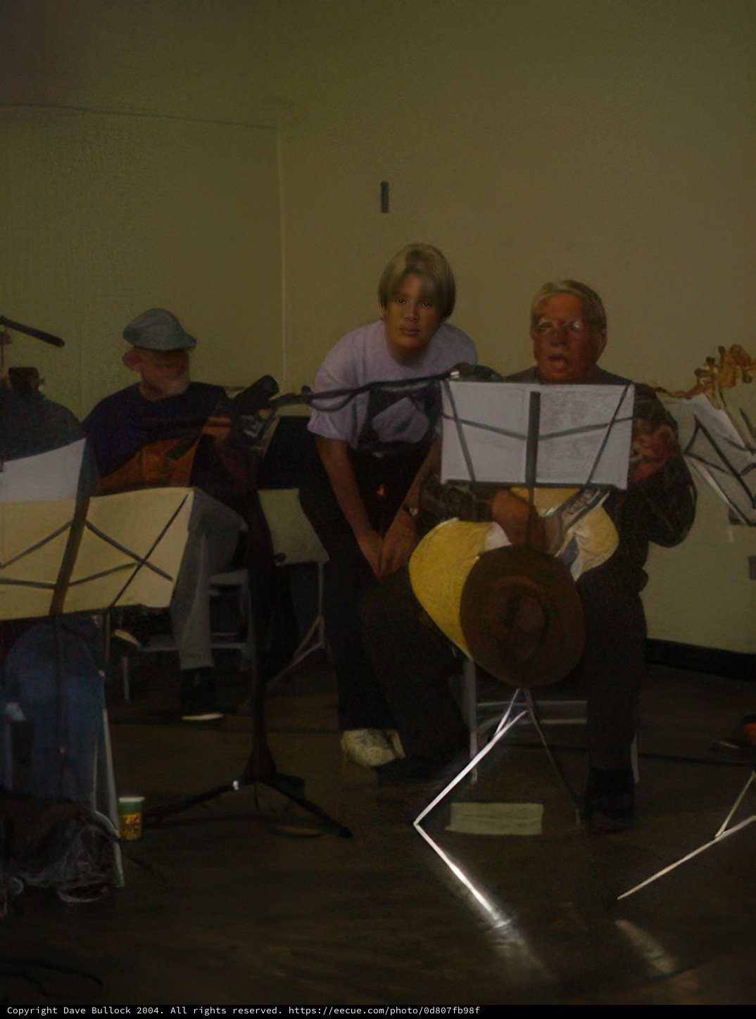 Group of Men Performing with Musical Instruments