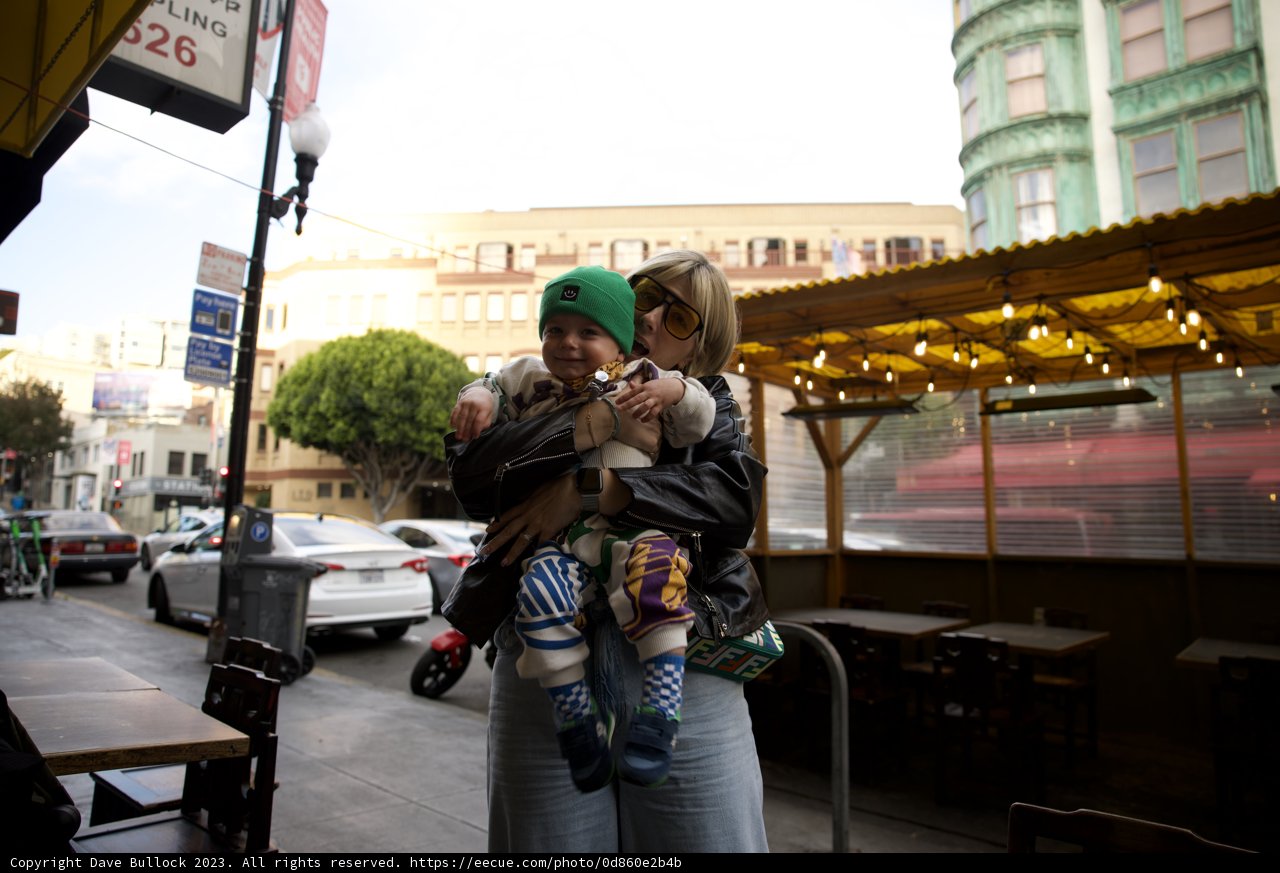 An Urban Embrace: A Moment in Chinatown