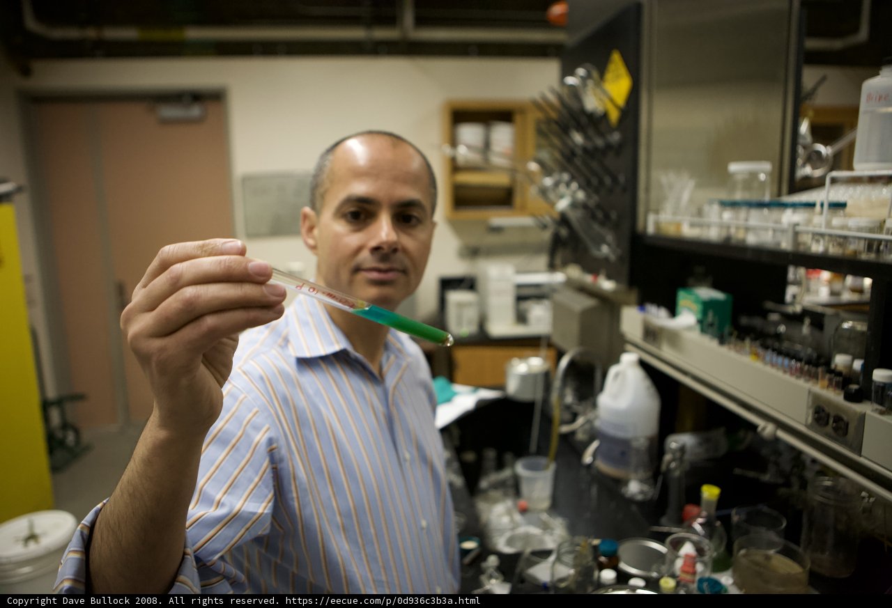 Omar M. Yaghi conducts nanotech research in UCLA lab