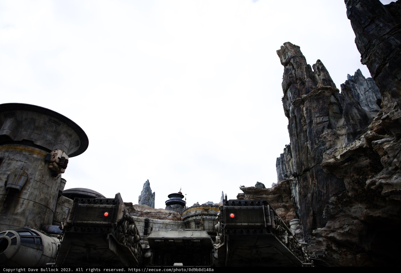 The Millennium Falcon: A Majestic Sight Amidst Rock Formations