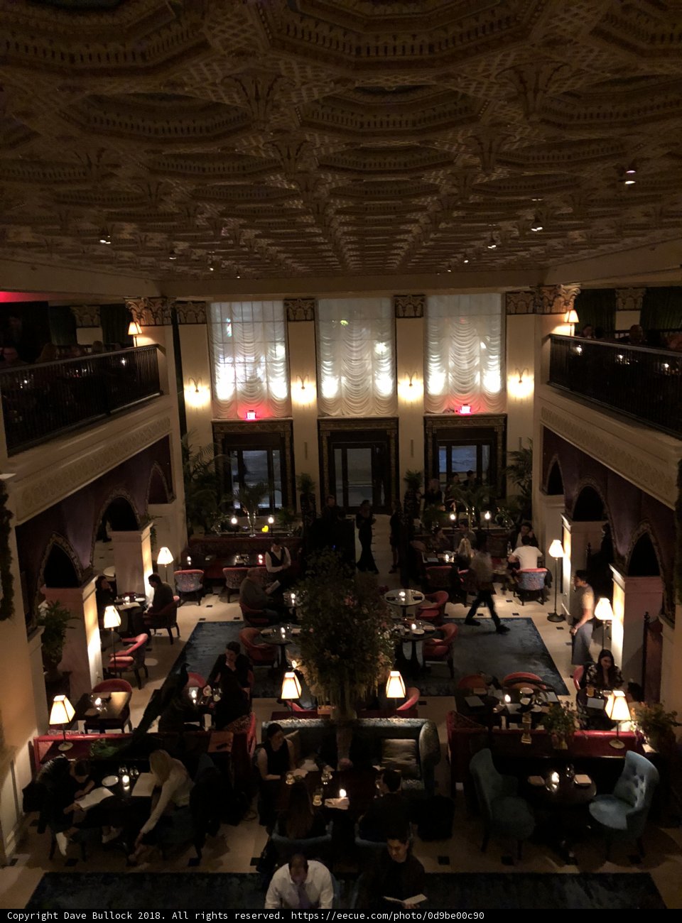 Bustling Restaurant Lobby in Los Angeles