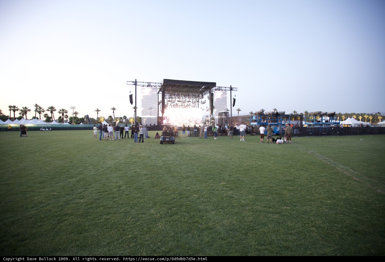 Coachella 2009 Crowd at Sunset