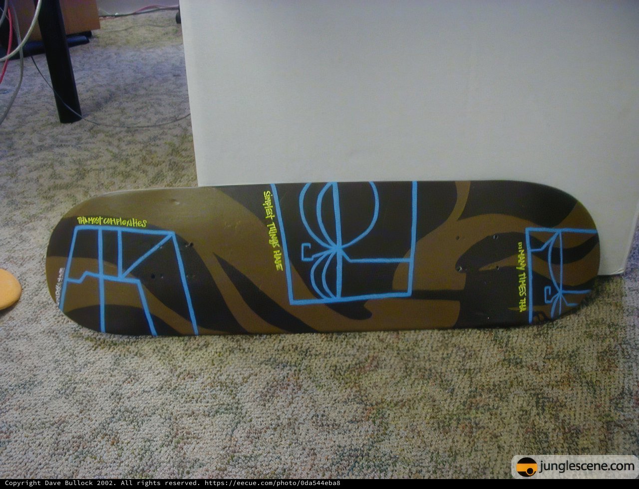 Skateboard with a Paul Frank Design