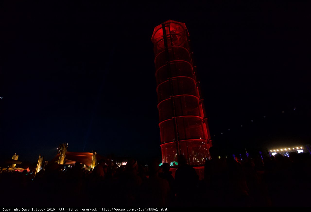 Red-Lit Tower