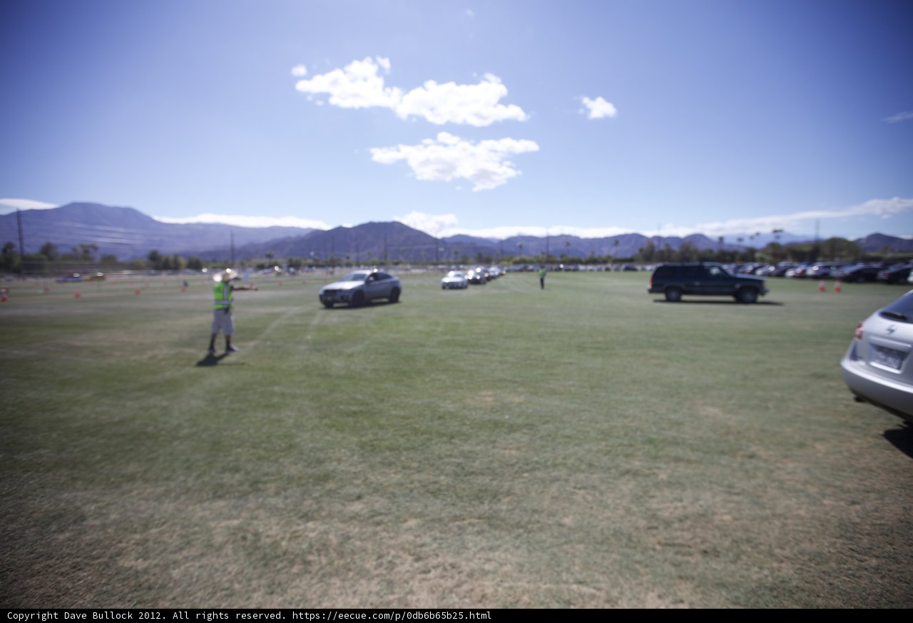 A Sea of Cars at Coachella 2012