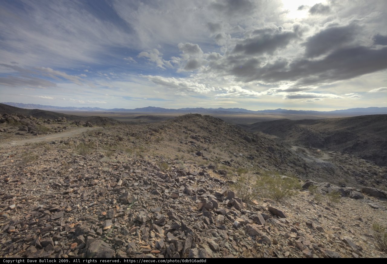 Majestic View Of The Desert From Mountain Top