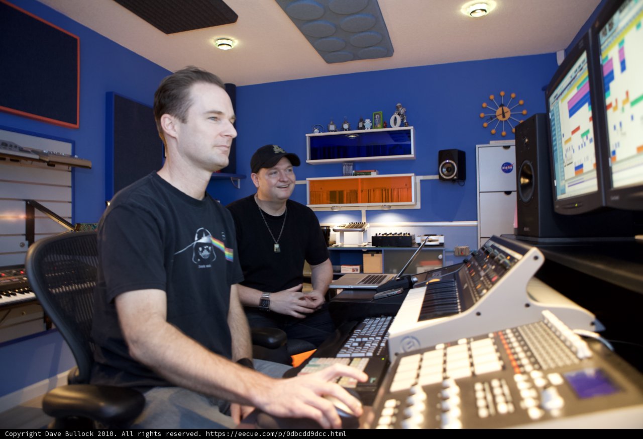 DJ Dan and Uberzone in the Recording Studio