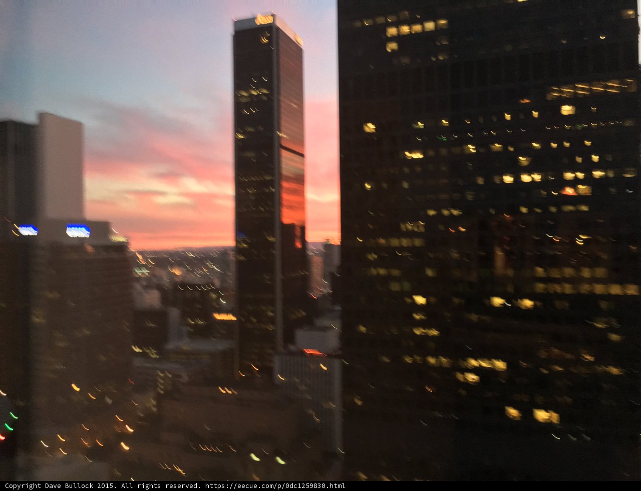 Sunset Glow Buildings