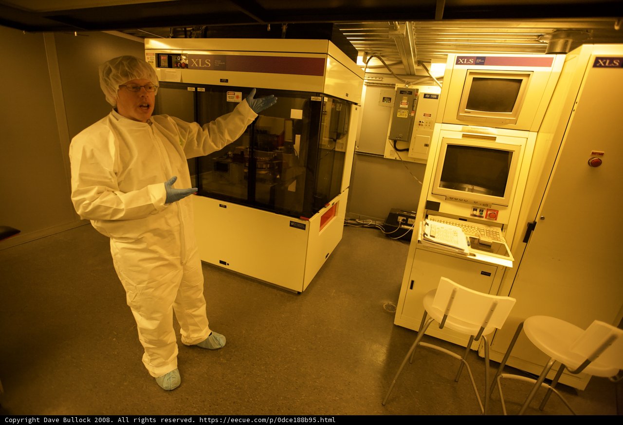 White Suit Man in Computer Room