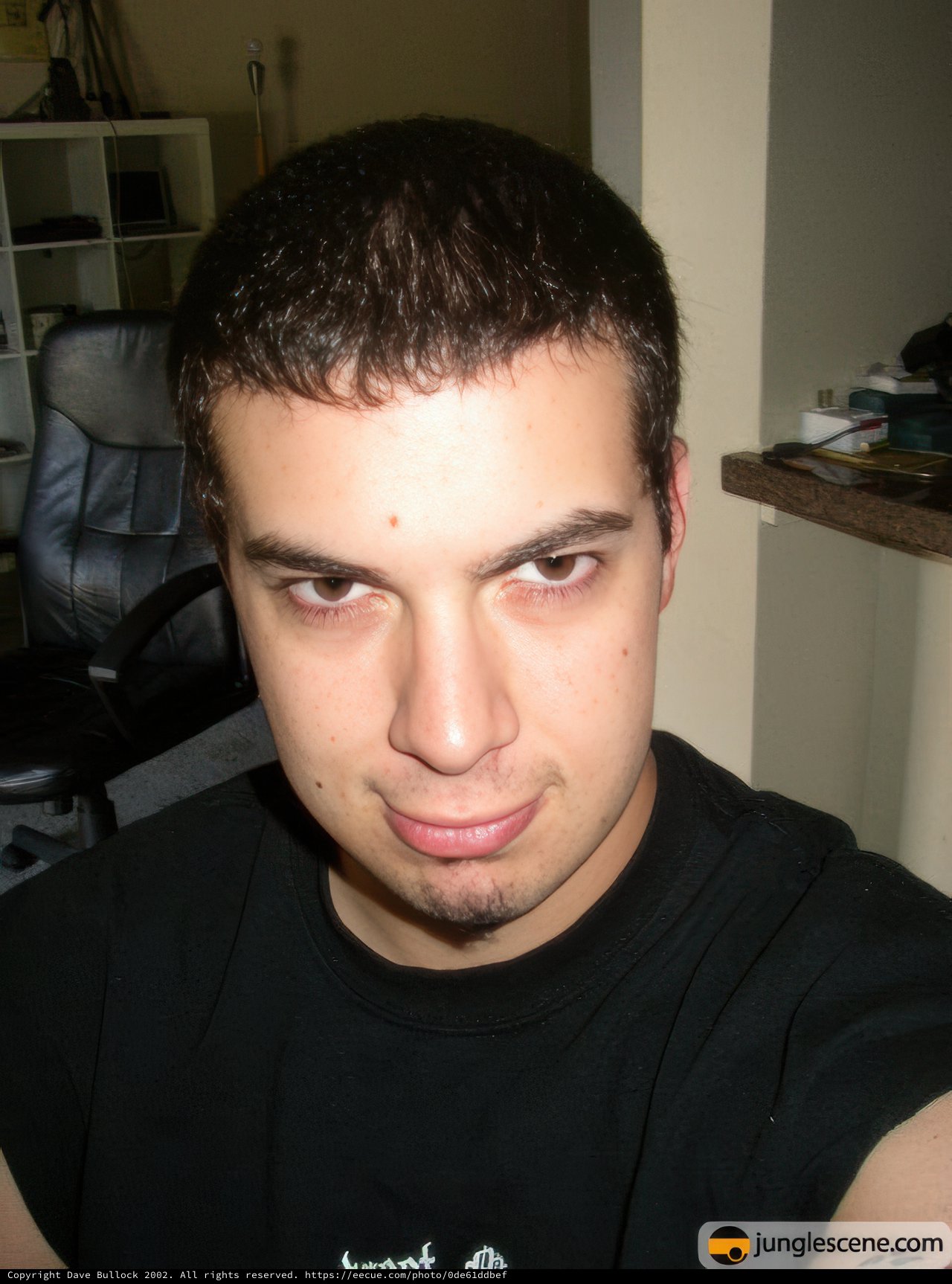 Dave B in Black Shirt on Swivel Chair