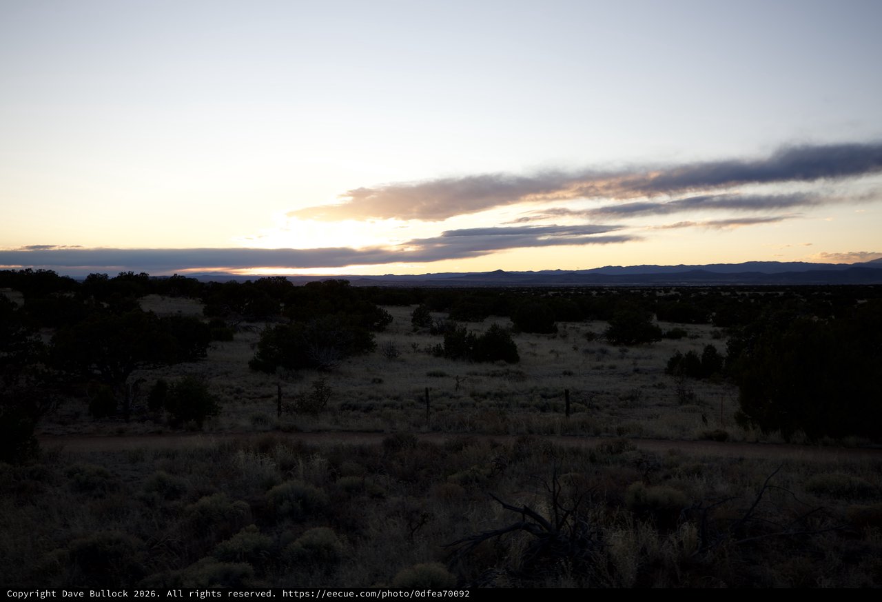 Desert Twilight Over New Mexico High Plains