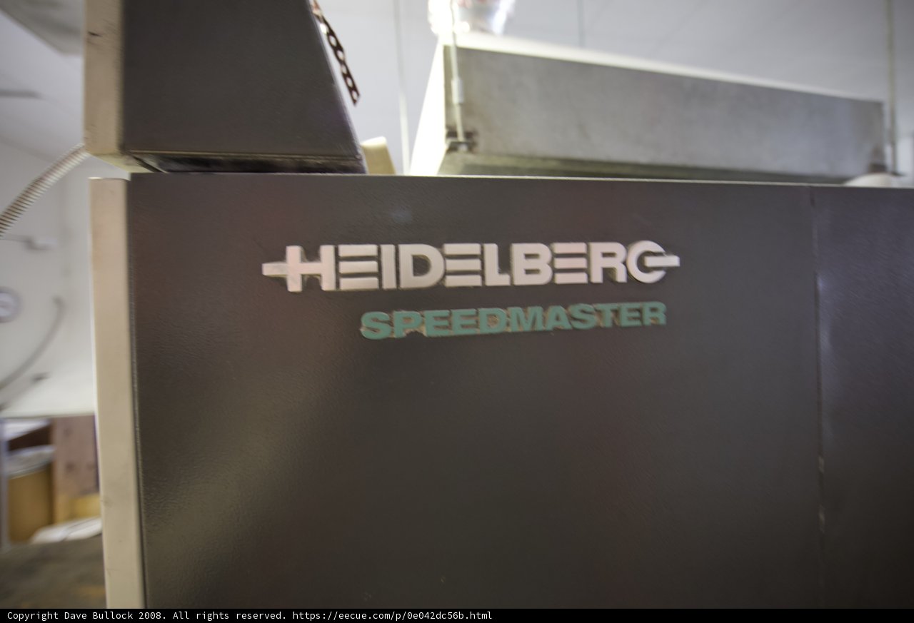 The Heidelberg Speedmaster at Work