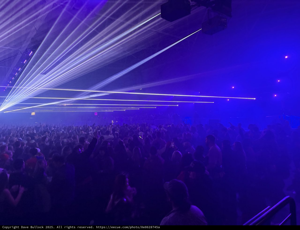 Laser Light Show at Electronic Music Concert